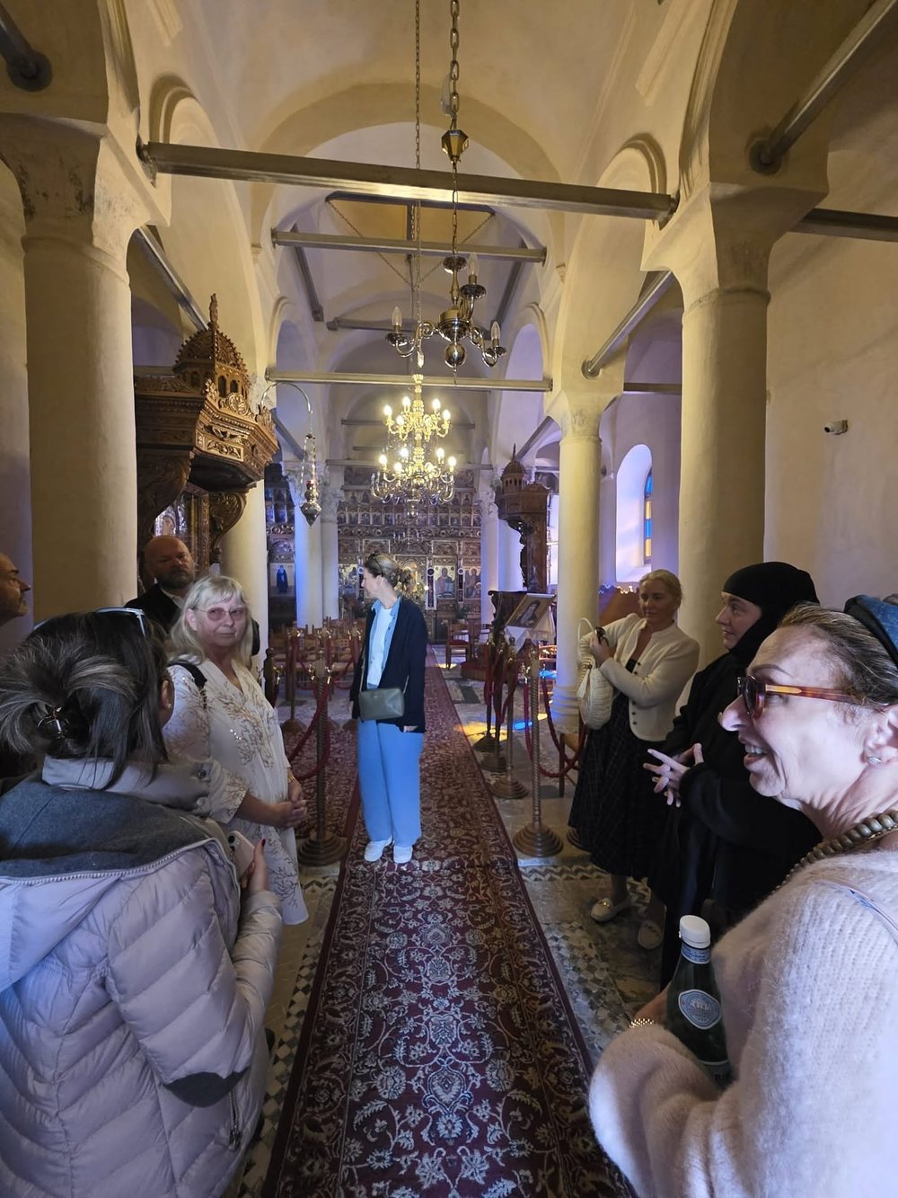 Gruppe im Kloster Panagia Varnakova